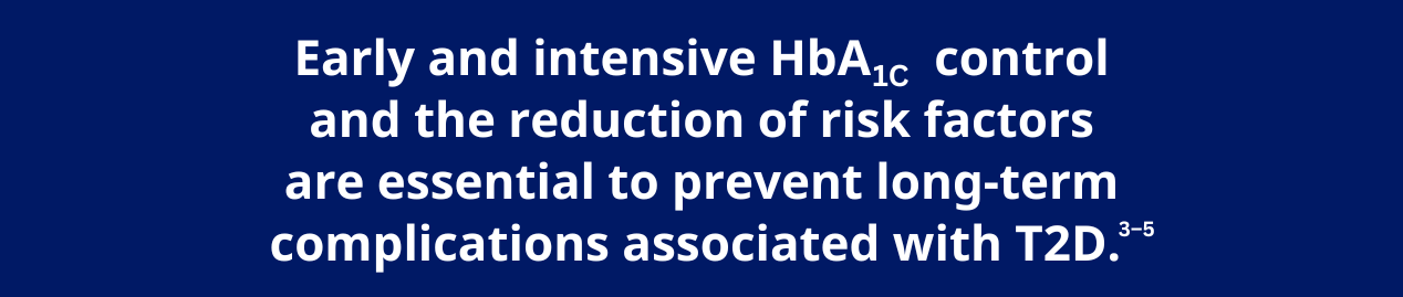 Early and intensive hba1c